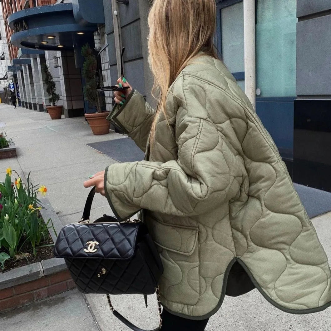 Amalia - Elegante Gewatteerde Winterjas