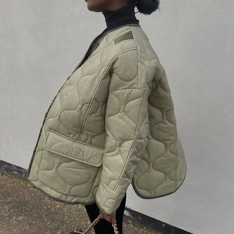 Amalia - Elegante Gewatteerde Winterjas