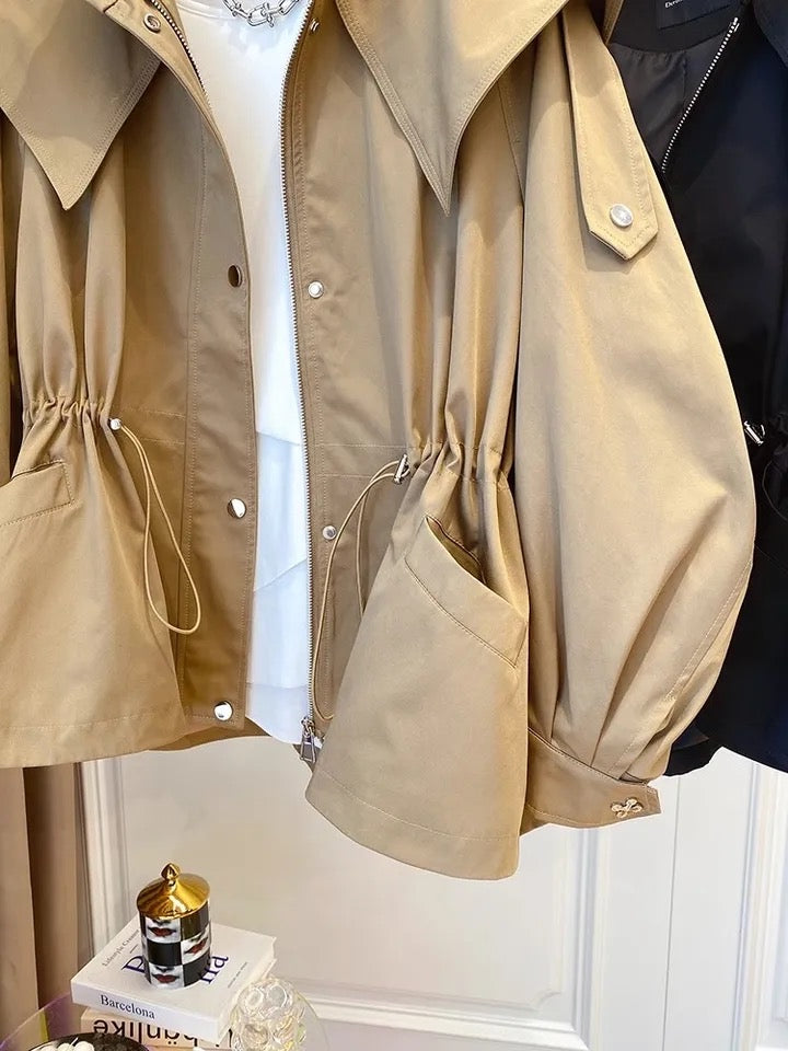 Liv Luxe Peplum Trench Coat