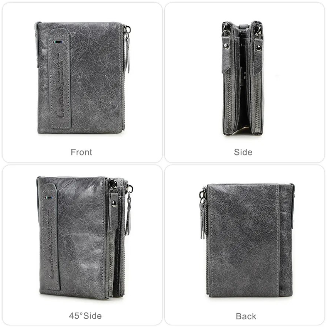 Luna Dubbele Rits Portemonnee | Compact en Elegant