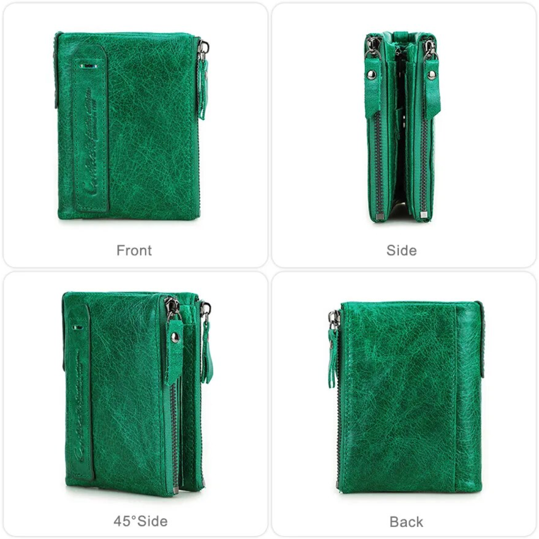 Luna Dubbele Rits Portemonnee | Compact en Elegant