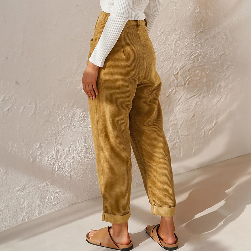 Emma Comfortabele Corduroy Broek – Tijdloze Stijl & Zacht Draagcomfort