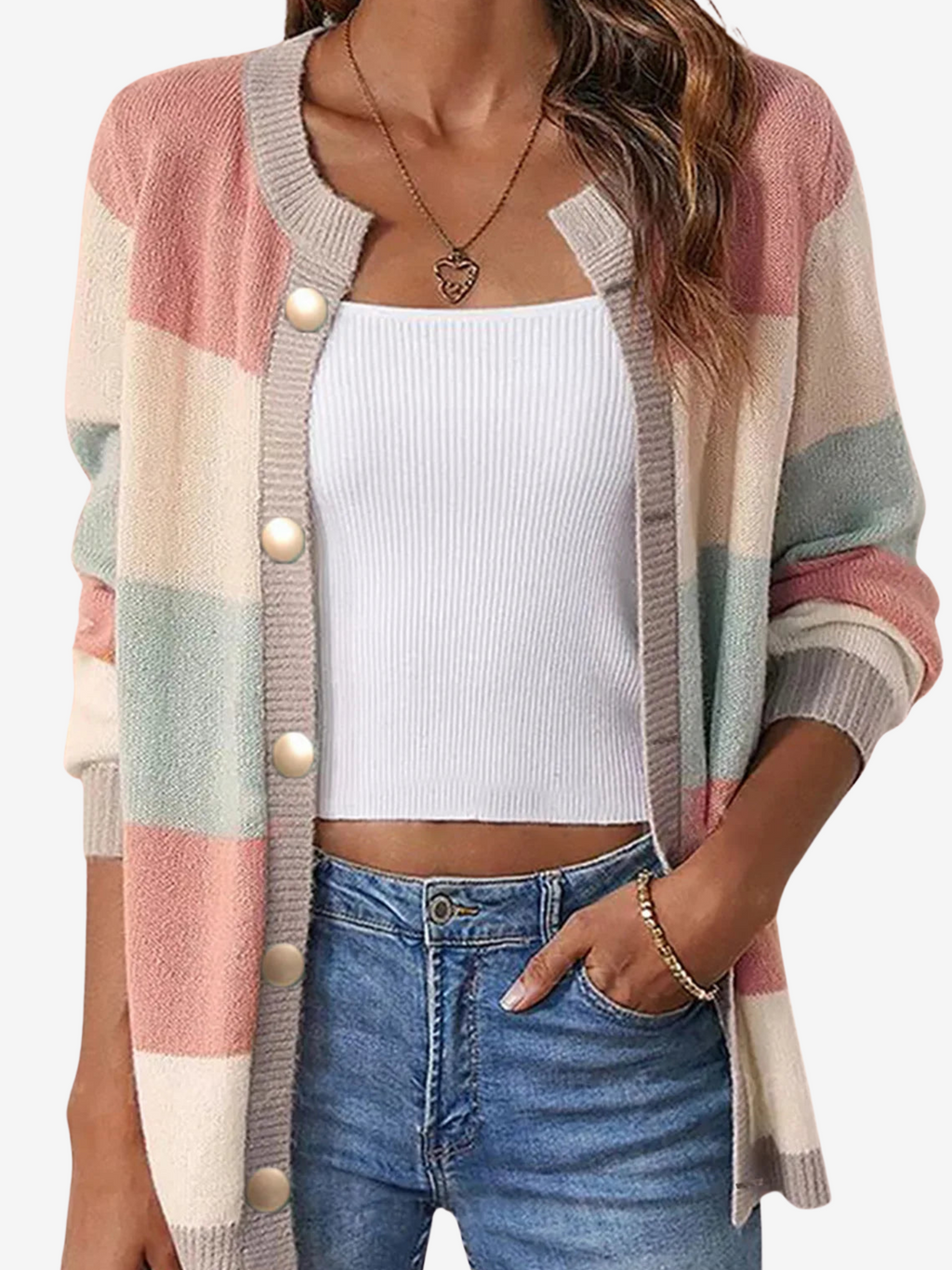 Bernice | Comfortabele en Luchtige Button-Up Sweater