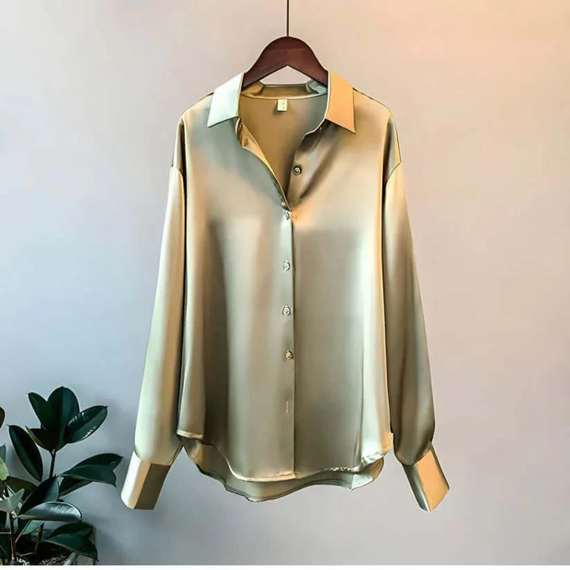 Camille Zijde Blouse | Luxe en Elegante Damesblouse