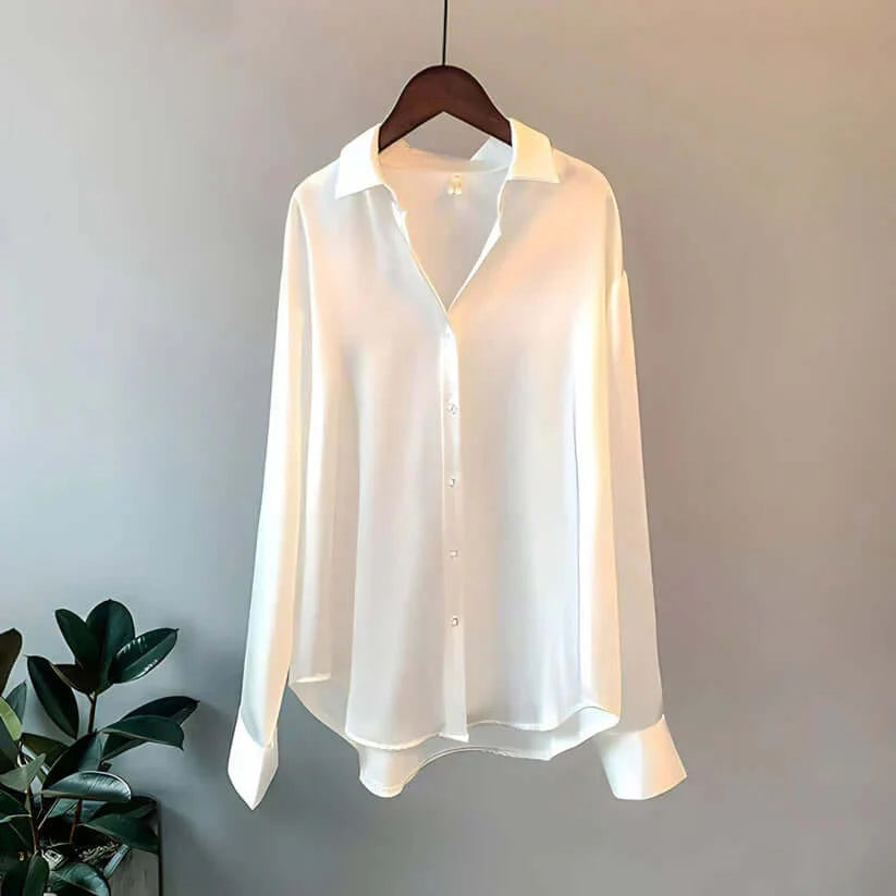 Camille Zijde Blouse | Luxe en Elegante Damesblouse
