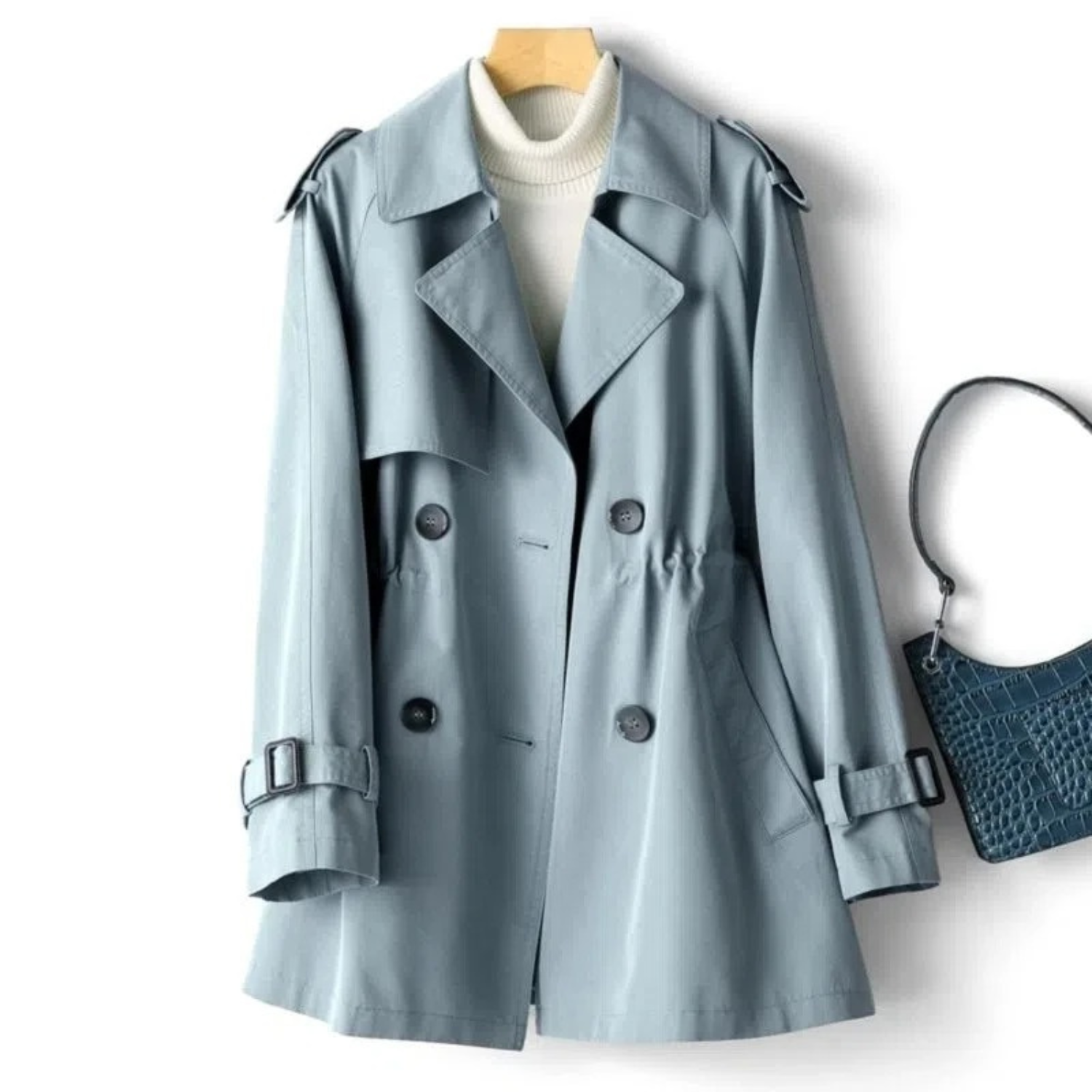 Fiora Luxe Trenchcoat voor Dames - Elegantie en Comfort in Één