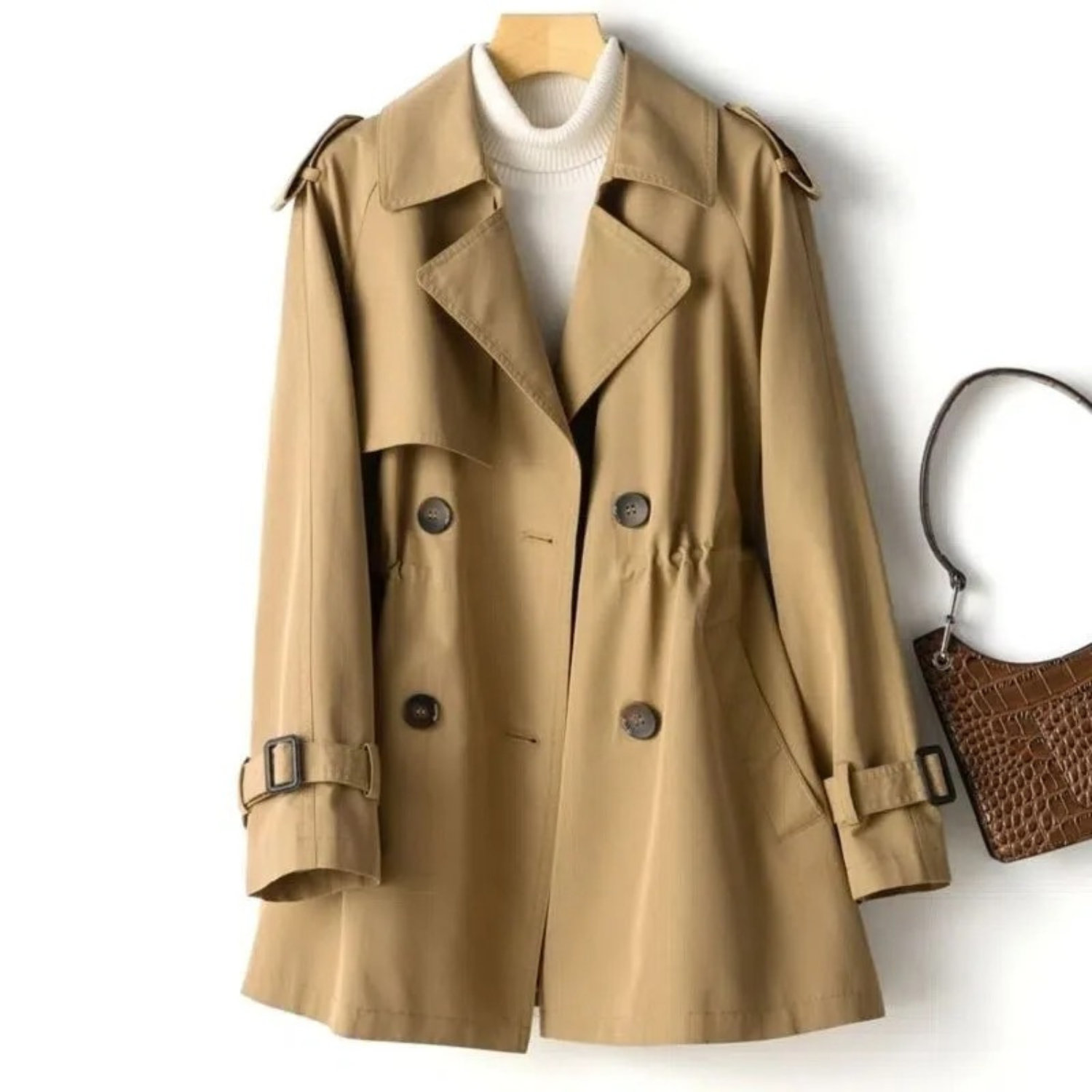 Fiora Luxe Trenchcoat voor Dames - Elegantie en Comfort in Één