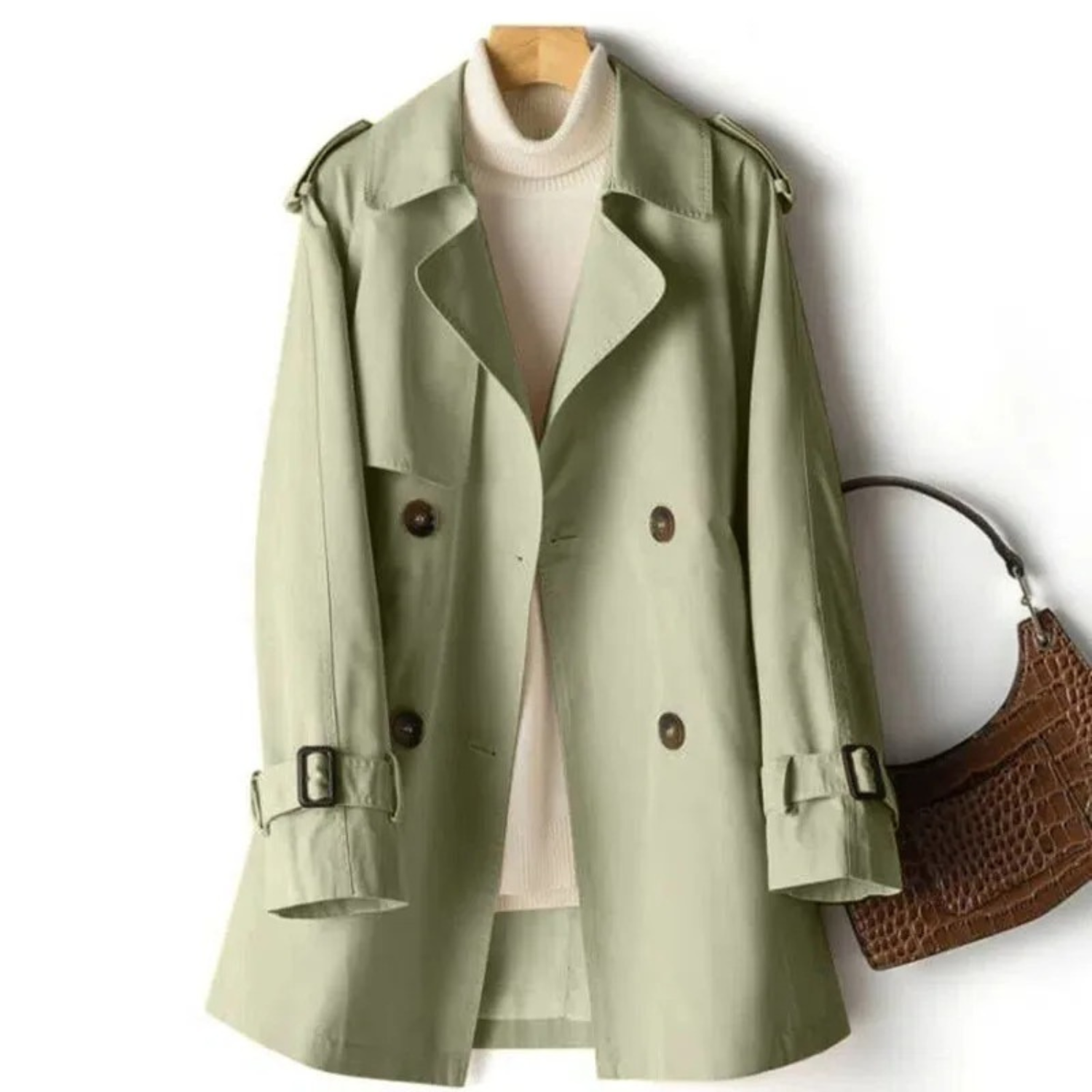 Fiora Luxe Trenchcoat voor Dames - Elegantie en Comfort in Één