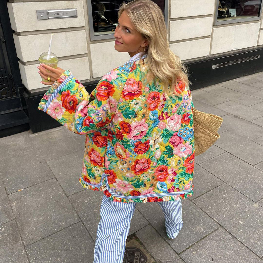 Fleur Boho Jas – Kleurrijke en Unieke Stijl