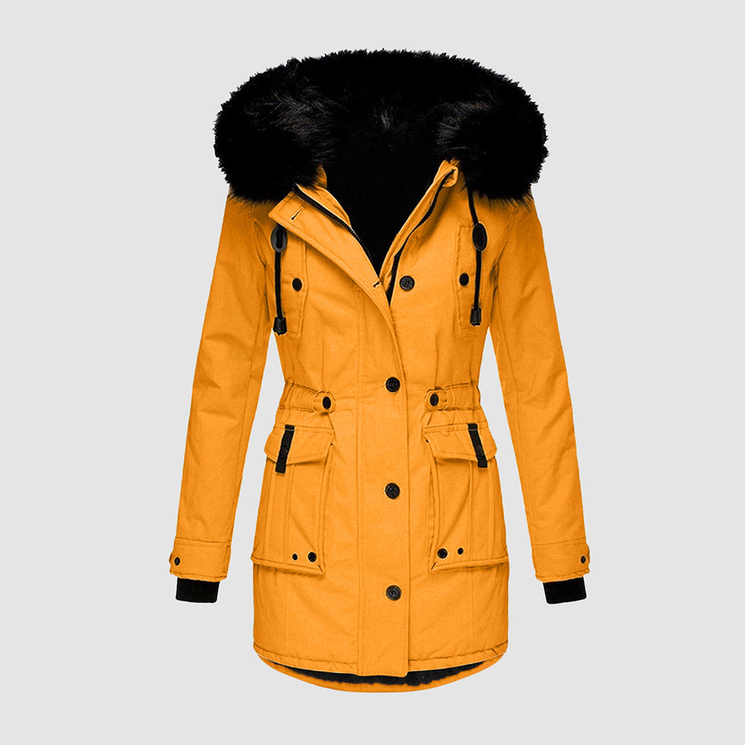 Livia Luxe Winterjas met Warme Voering en Verstelbare Capuchon