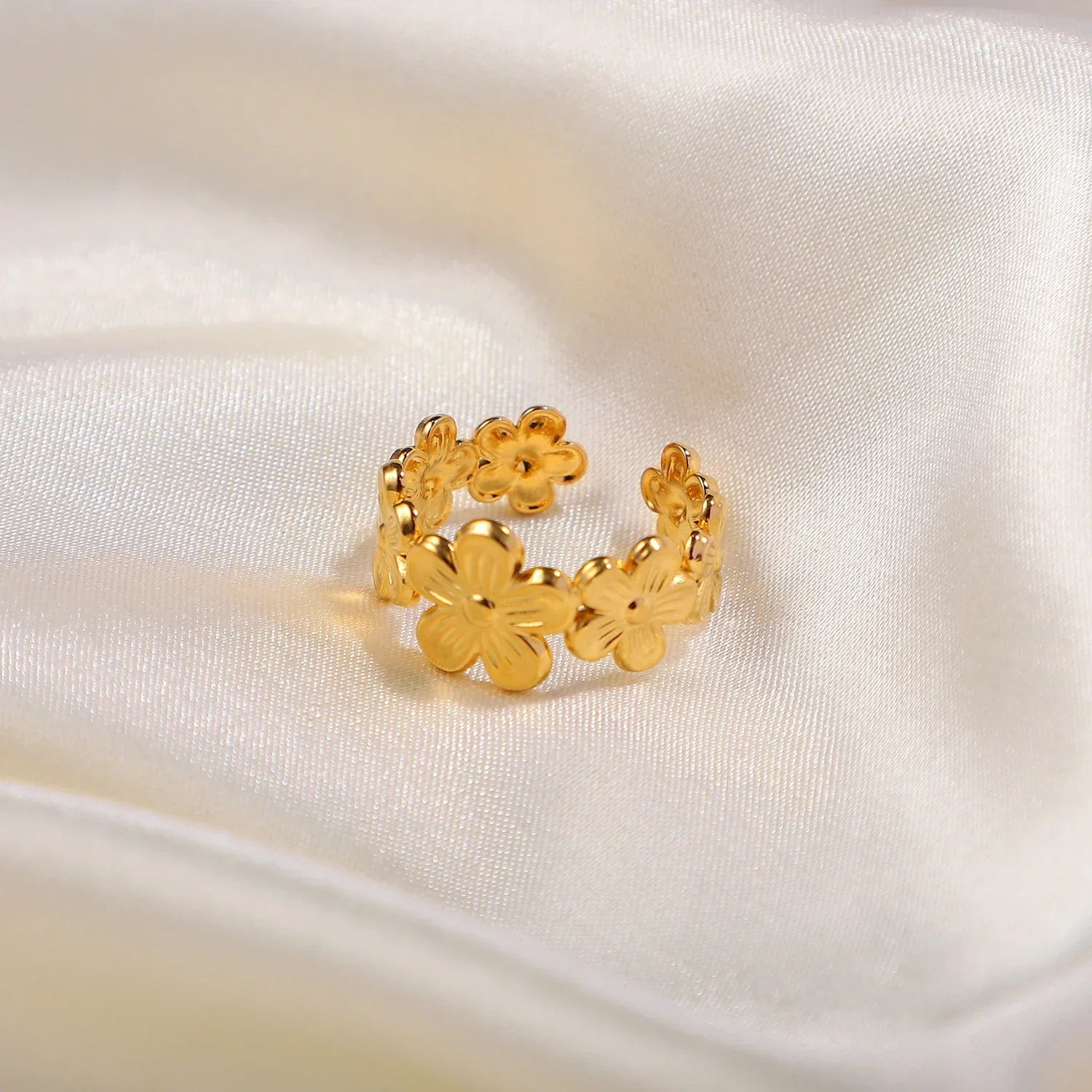 Bloemen Ring - Goud