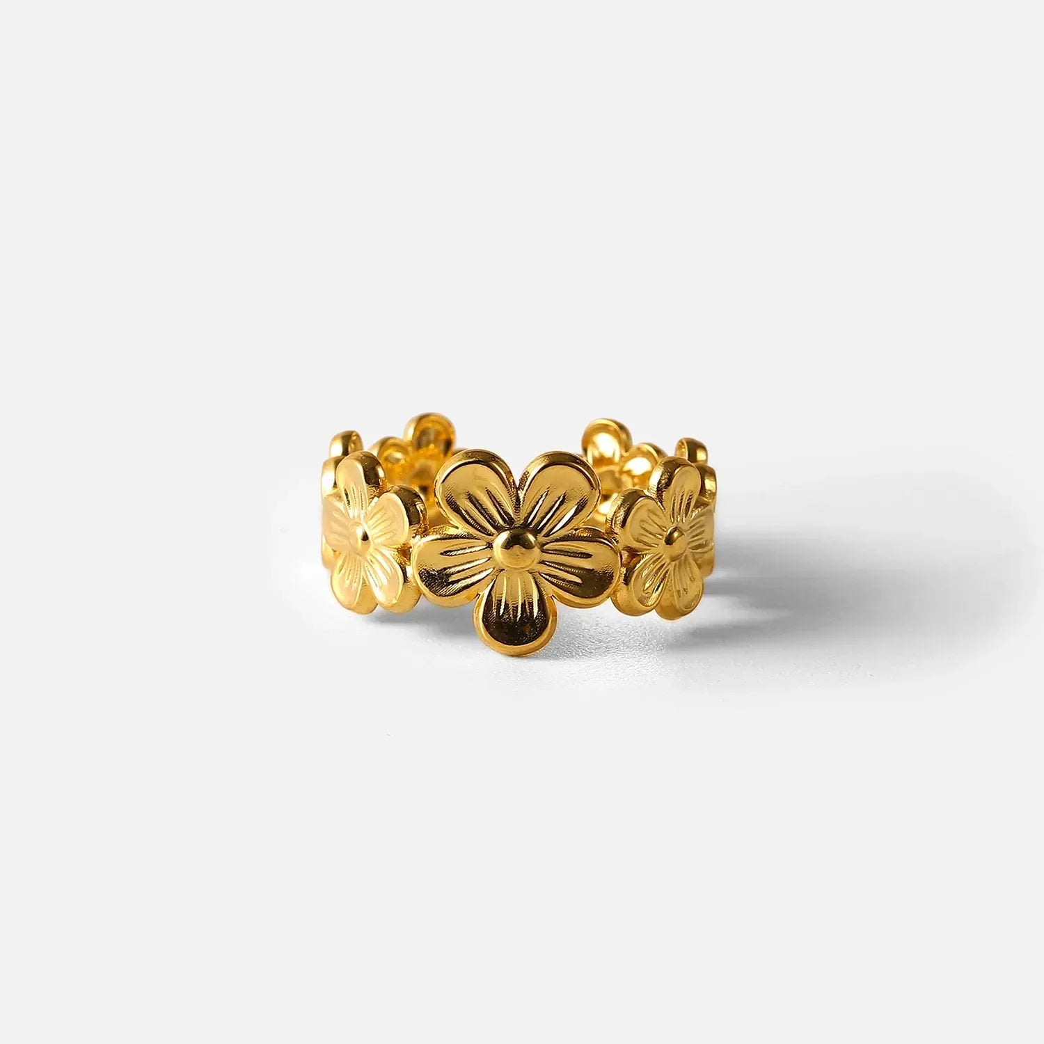 Bloemen Ring - Goud