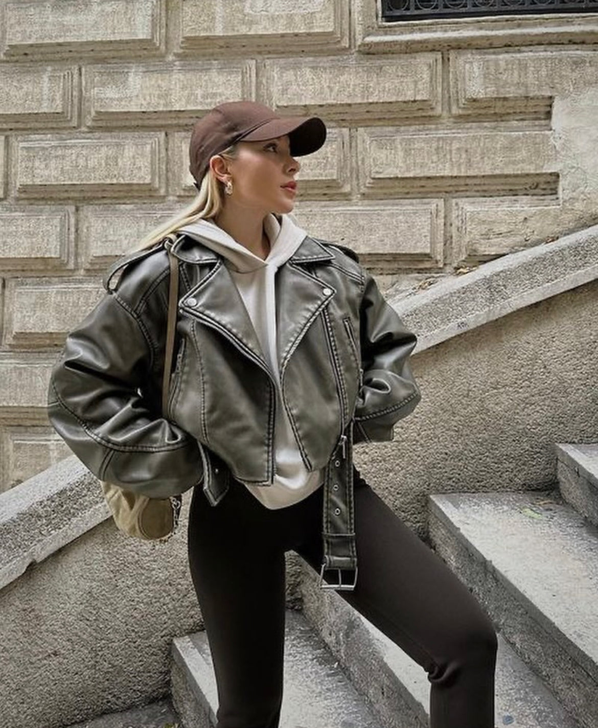 Pink Vintage Biker Jacket