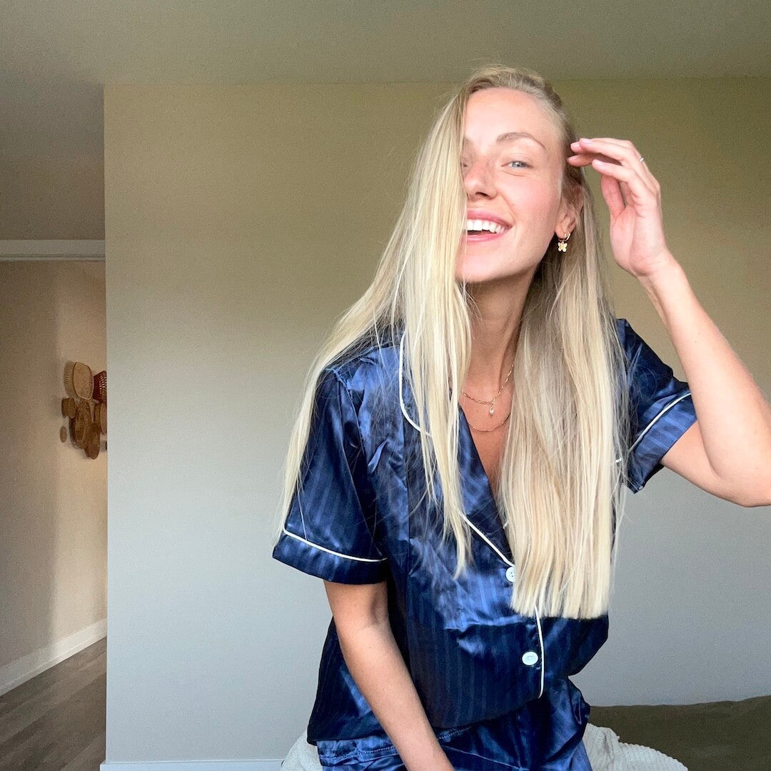 Ivy Satijnen Pyjama Set - Kort en Stijlvol