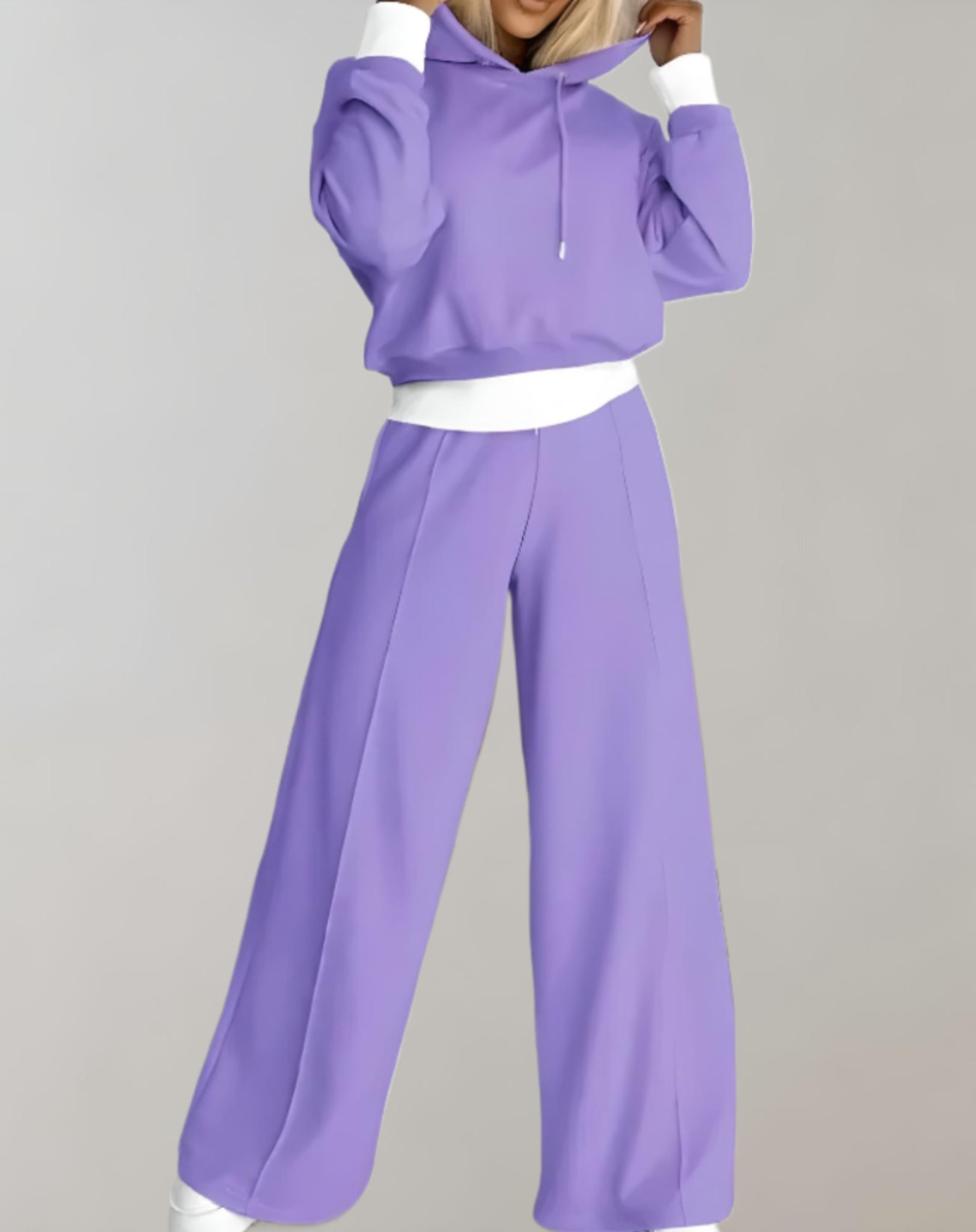 Vera Tweedelige Set | Stijlvolle Hoodie met Wijde Broek
