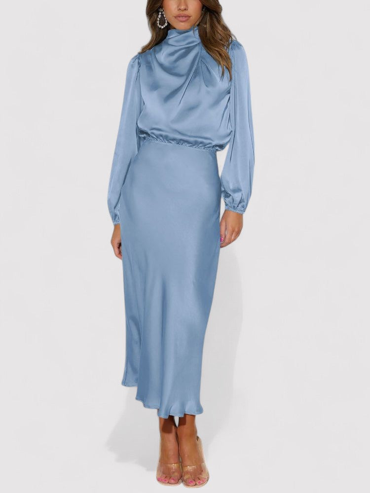 Isabelle Luxe Satijnen Avondjurk