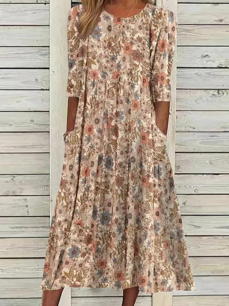 Anastasia Elegante Zomerjurk met Flatterende Pasvorm en Tijdloze Stijl