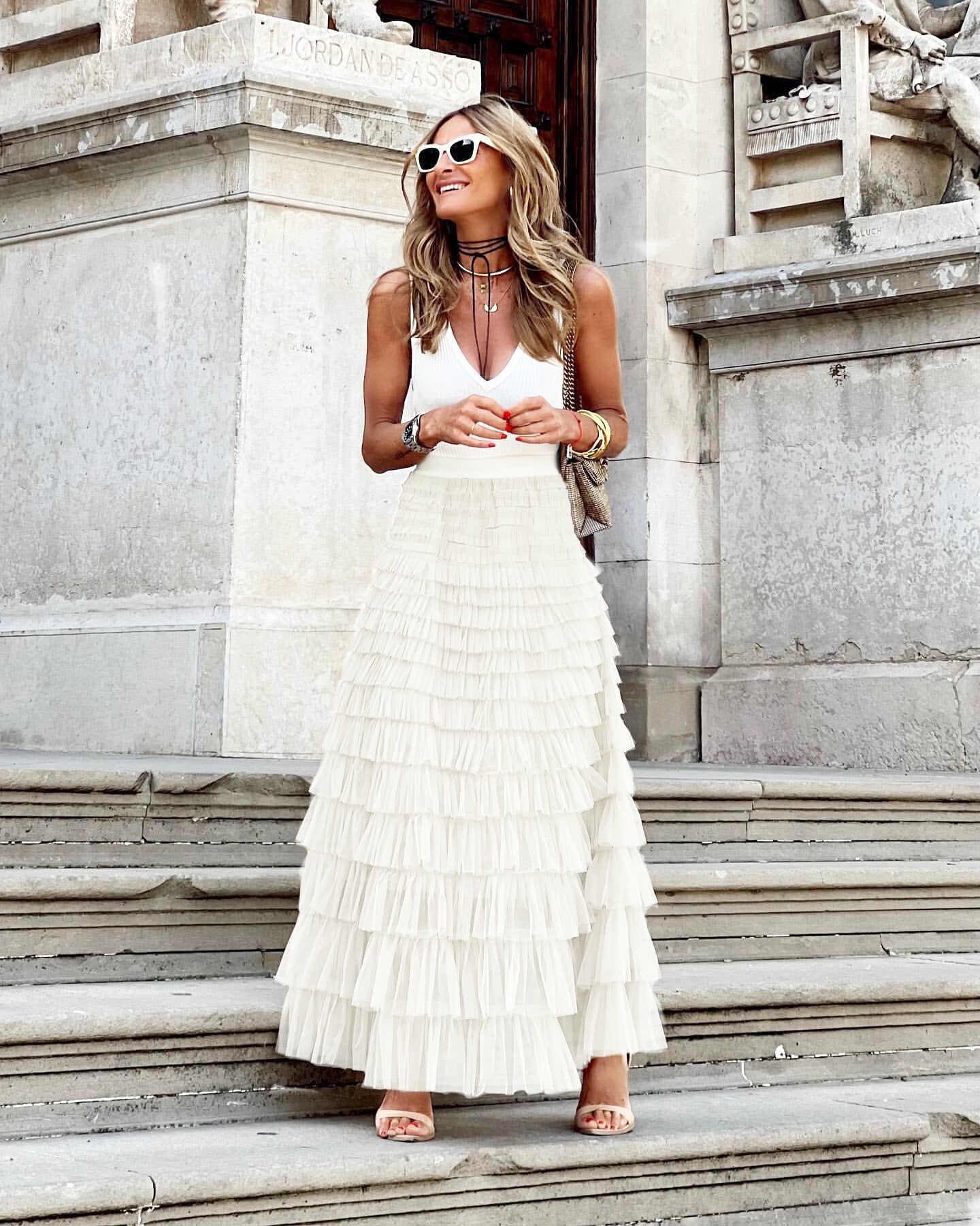 Sophia Luxe Vintage Tulle Rok – Elegant & Luchtig