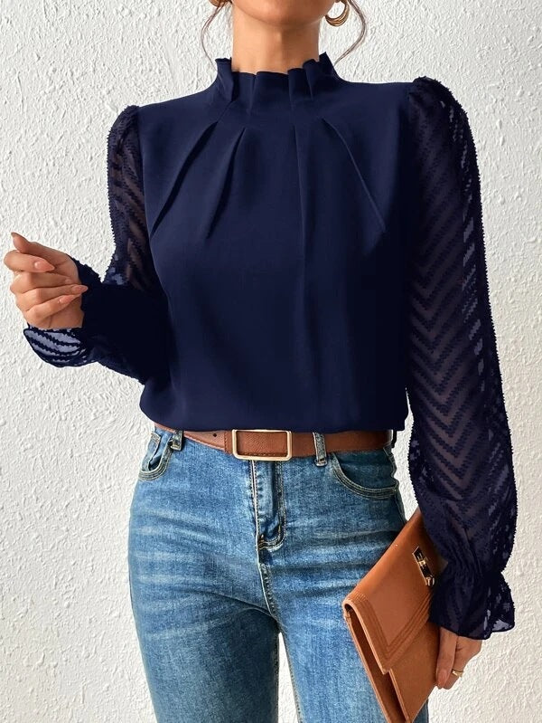 Victoria Elegant Chiffon Blouse – Luxe and Timeless Style