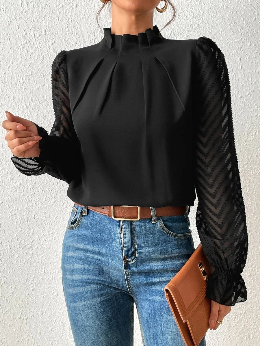 Victoria Elegant Chiffon Blouse – Luxe and Timeless Style