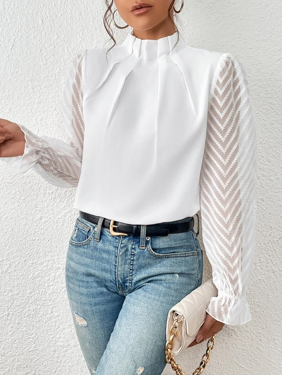 Victoria Elegant Chiffon Blouse – Luxe and Timeless Style
