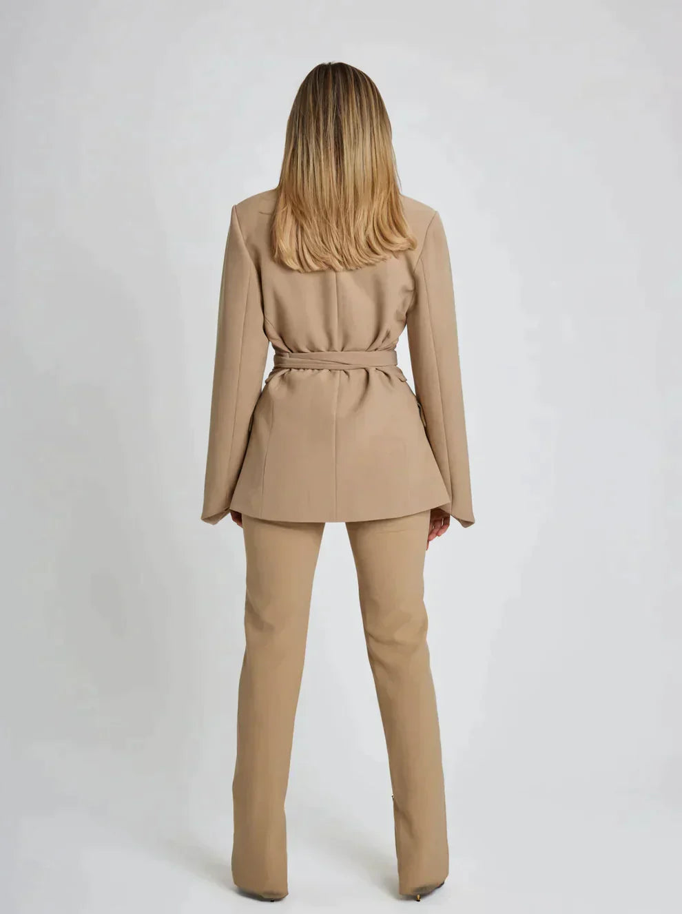 Amélie Luxe Blazer - Verfijnde Taille met Strikceintuur