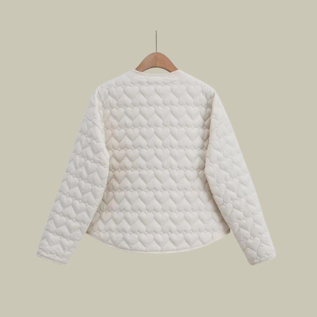 Amelie Luxe Gewatteerd Hartvormig Winterjack