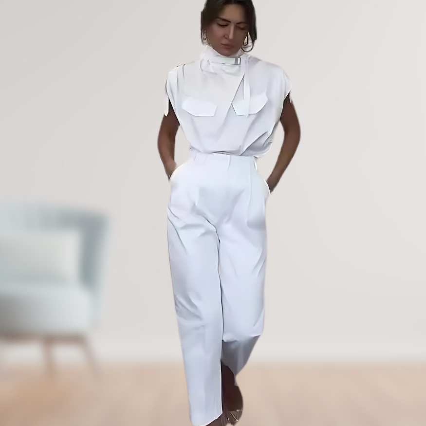 Sienna Elegante Mouwloze Jumpsuit – Stijlvol & Comfortabel