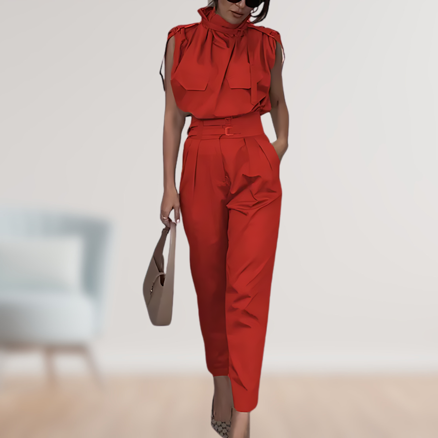 Sienna Elegante Mouwloze Jumpsuit – Stijlvol & Comfortabel