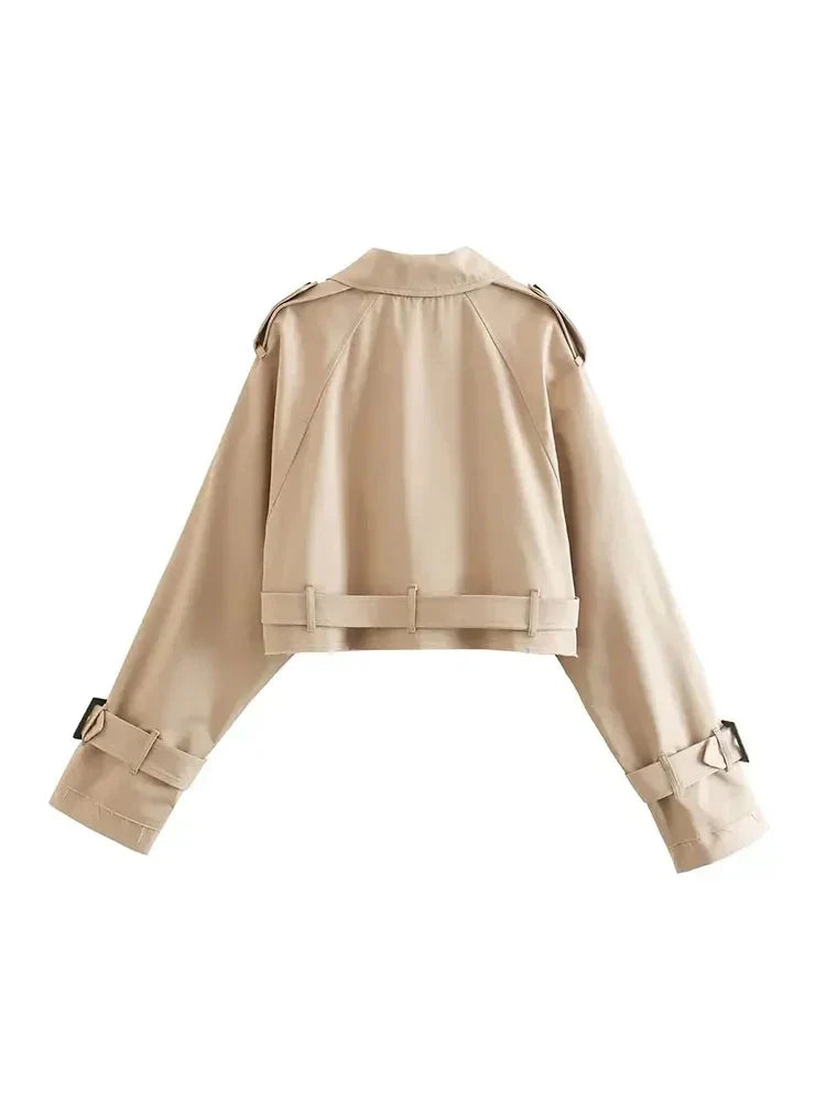 Sophie Cropped Trenchcoat