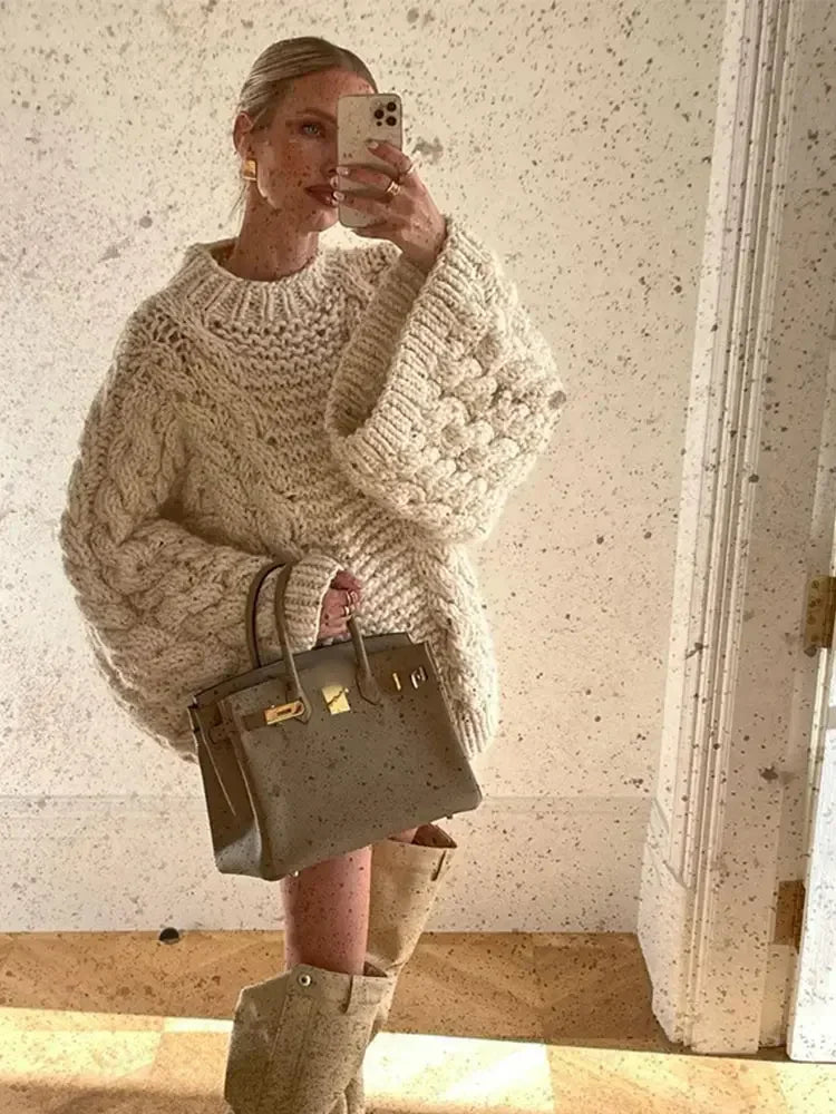 Emma Luxe Scandinavische Gebreide Trui - Comfort en Minimalistisch Design