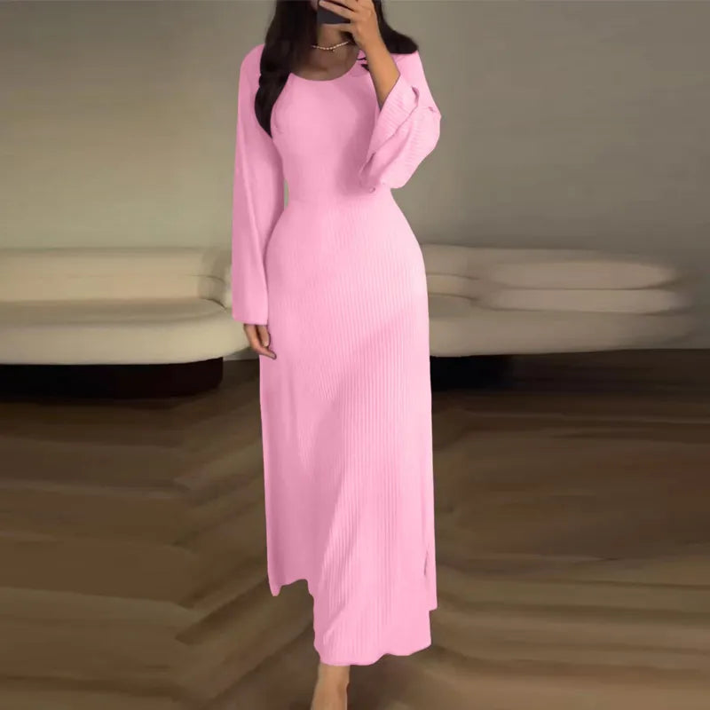 Isabella - Elegante ribgebreide jurk
