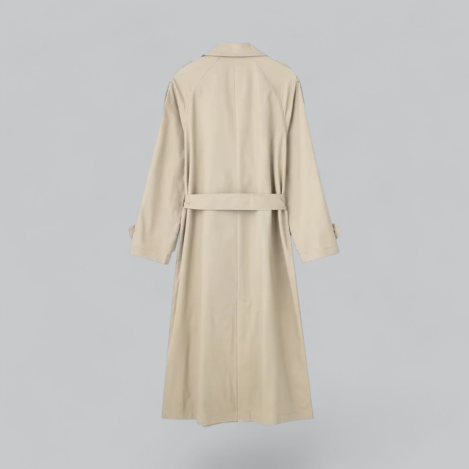 Aurelia - Luxe Dubbelrijige Trenchcoat met Tailleband
