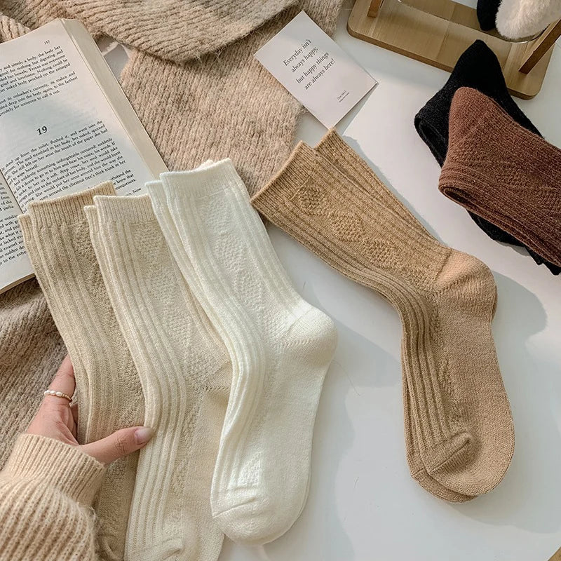 Elise Cashmere Sokken - Cozy Warme Set voor Winterdagen (3 Paar)