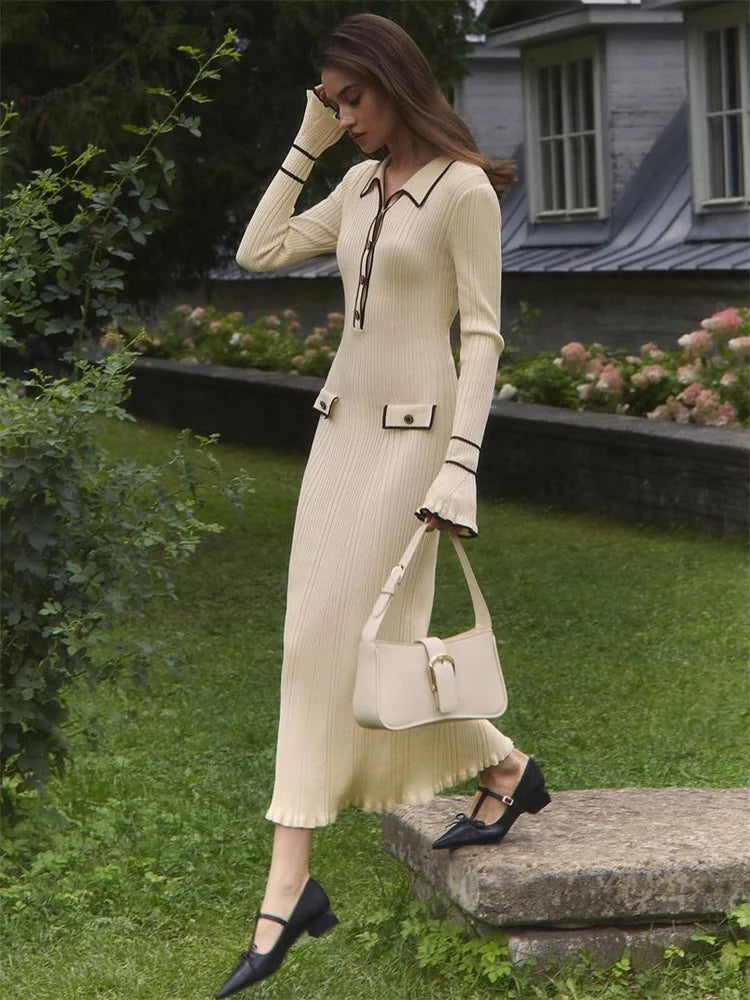 Camille Vintage Jurk met Ruches