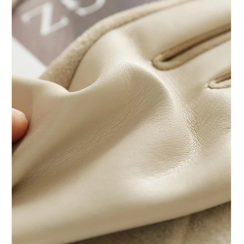 Aurora Suède Leren Winterhandschoenen - Elegant en Functioneel