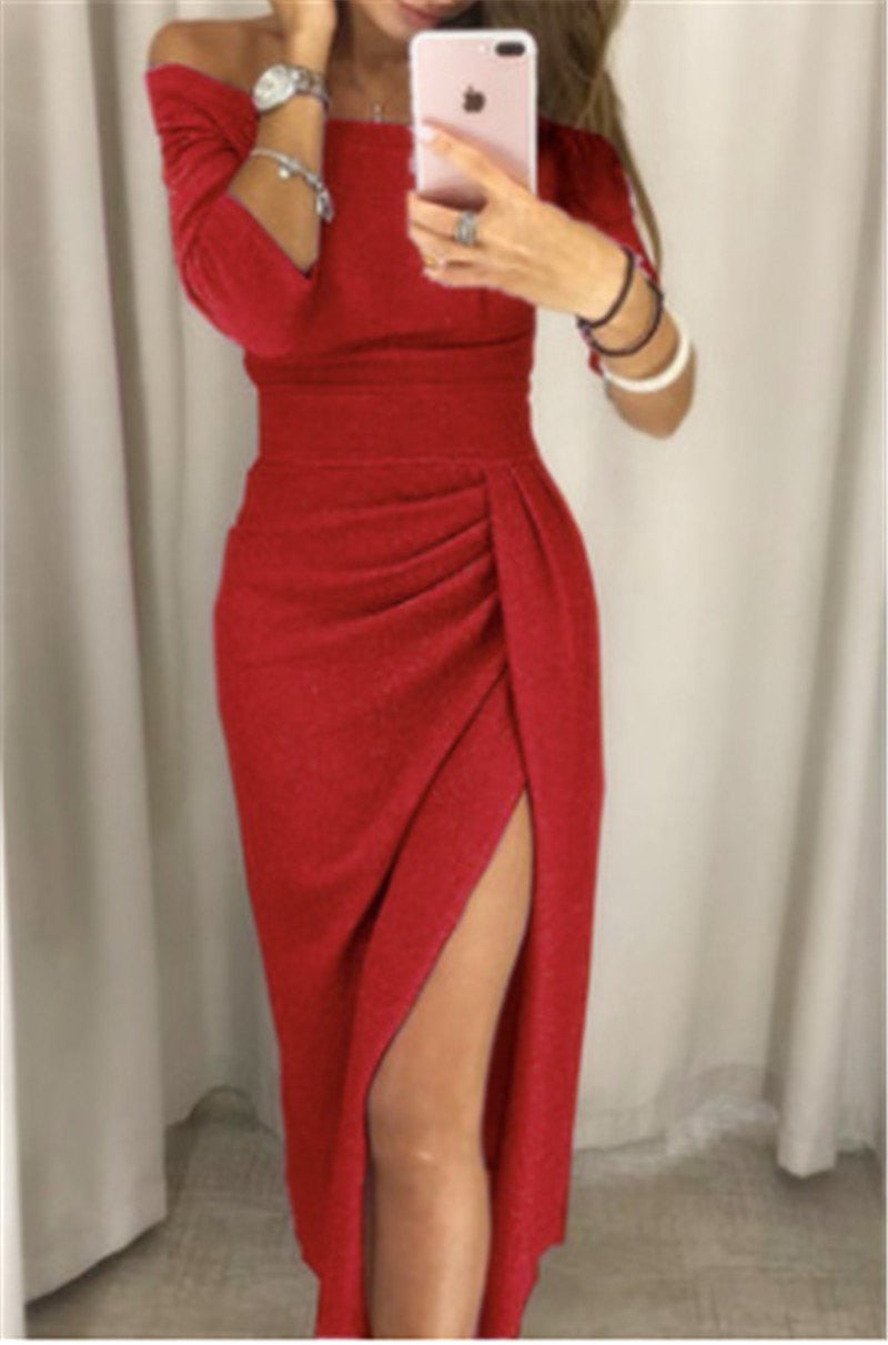 Patsy Luxe Glanzende Gala Jurk