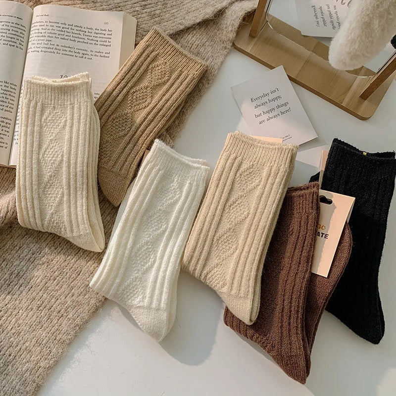 Elise Cashmere Sokken - Cozy Warme Set voor Winterdagen (3 Paar)
