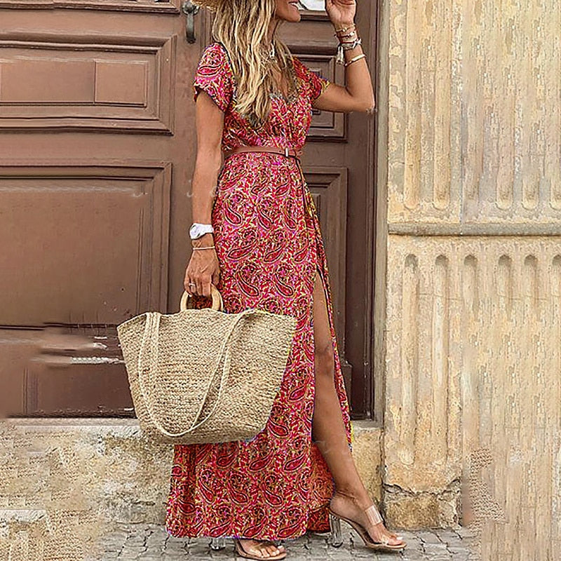 Olivia Elegant Boho Maxi Dress