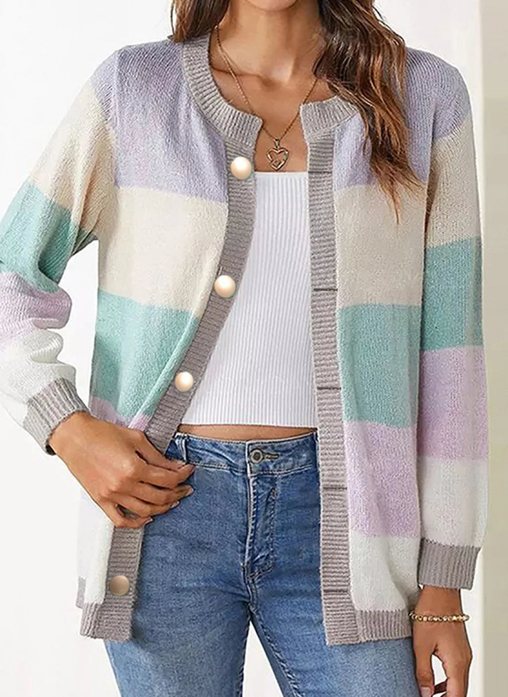 Bernice | Comfortabele en Luchtige Button-Up Sweater