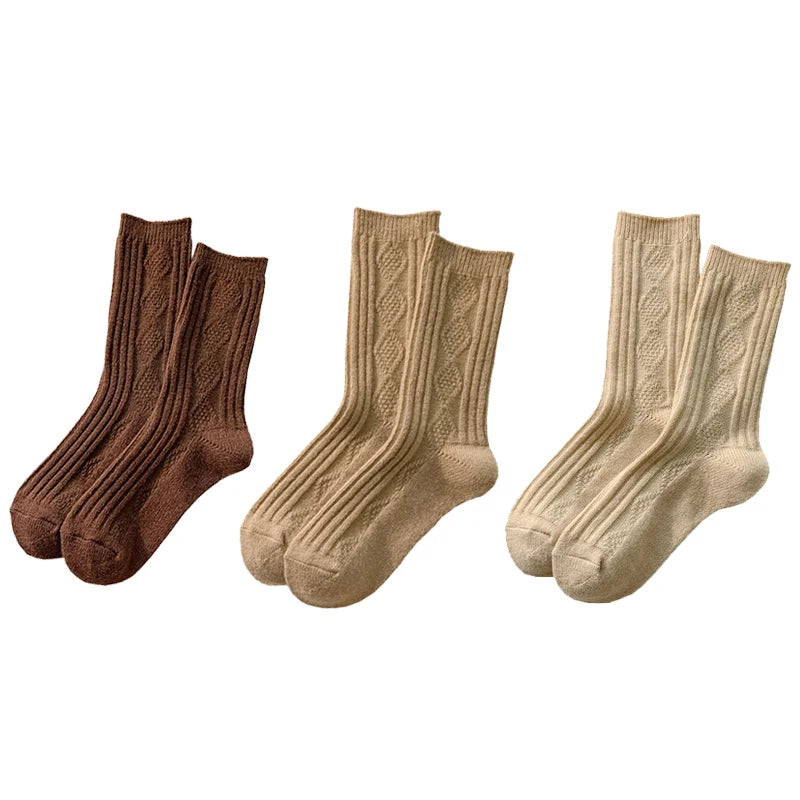 Elise Cashmere Sokken - Cozy Warme Set voor Winterdagen (3 Paar)