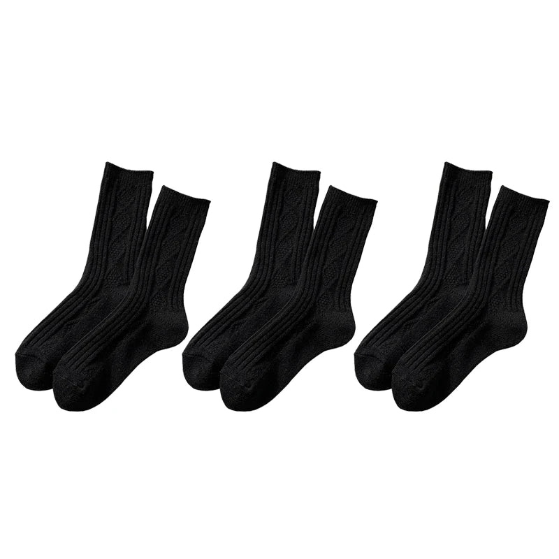 Elise Cashmere Sokken - Cozy Warme Set voor Winterdagen (3 Paar)
