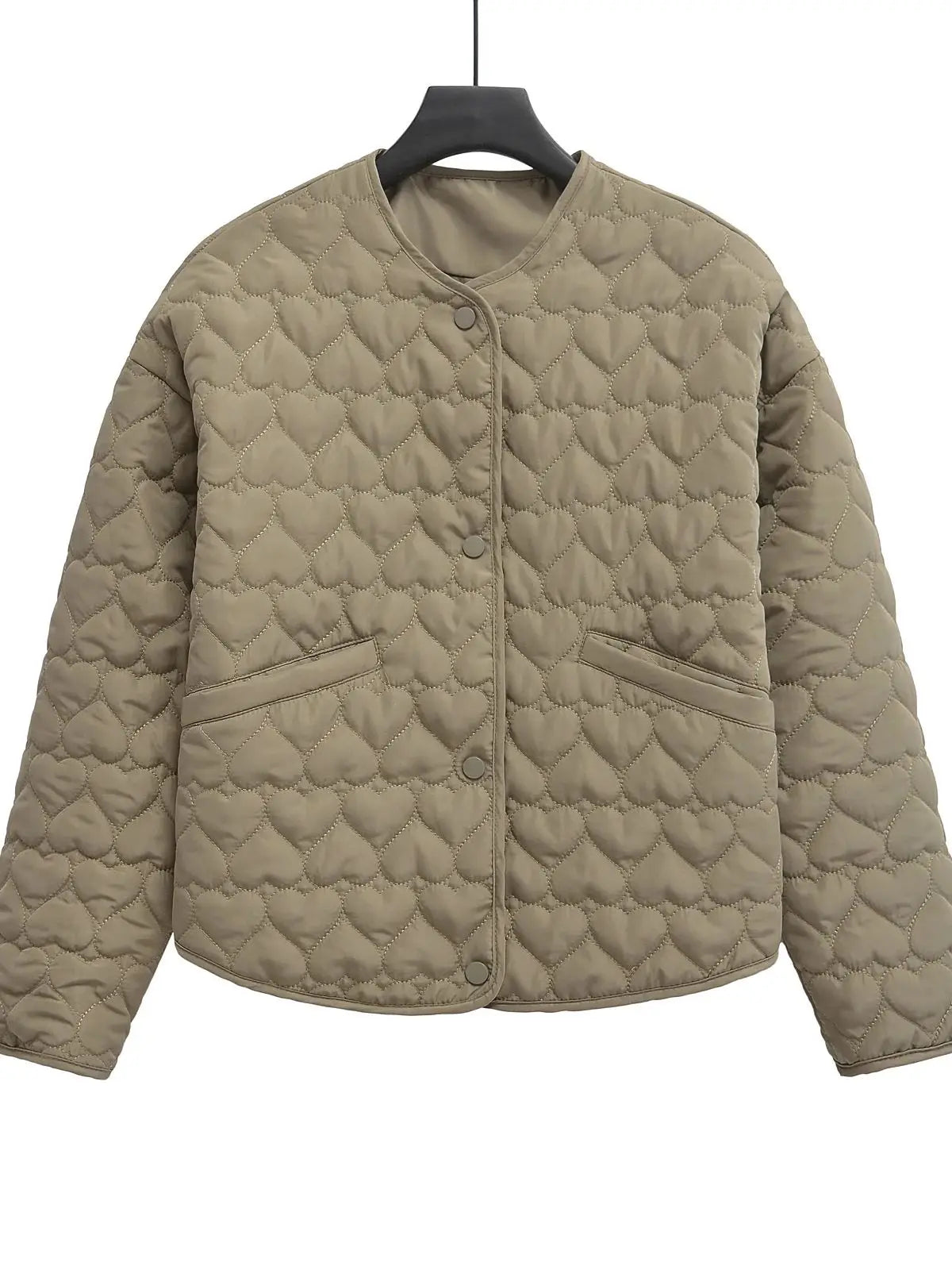 Amelie Luxe Gewatteerd Hartvormig Winterjack
