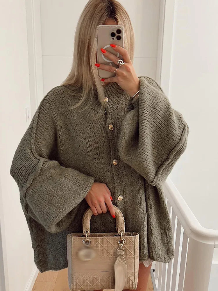 Alizee Luxe Comfortabel Vest met Gouden Knopen