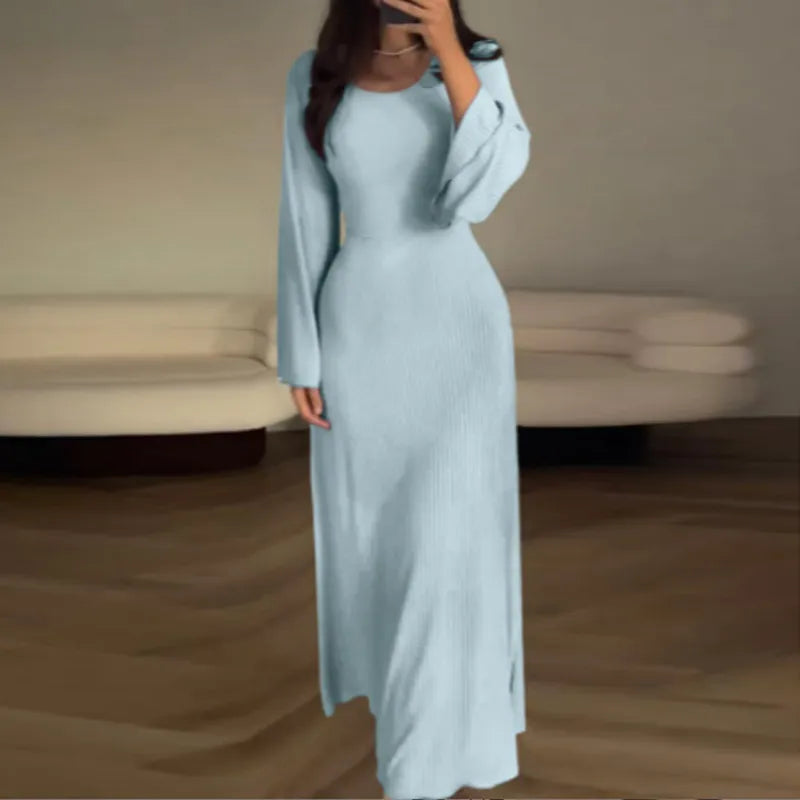 Isabella - Elegante ribgebreide jurk