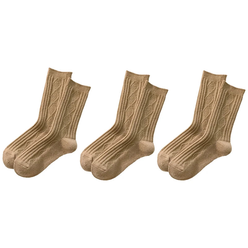 Elise Cashmere Sokken - Cozy Warme Set voor Winterdagen (3 Paar)