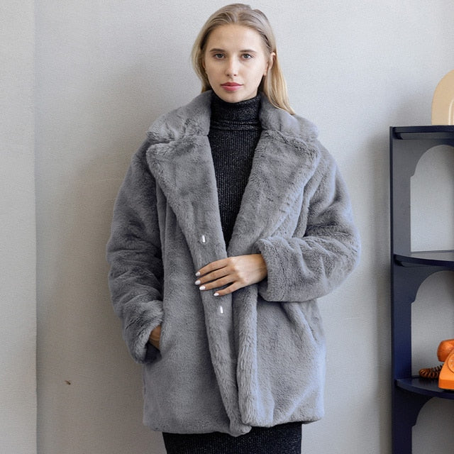 Charlotte Luxe Faux Fur Jacket | Perfect for Winter