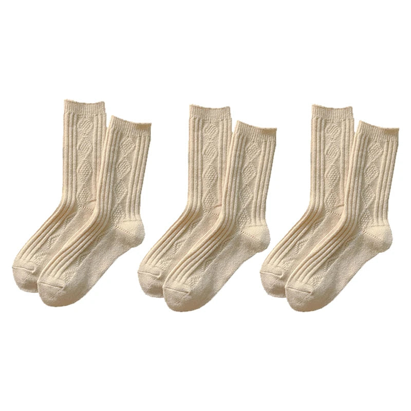 Elise Cashmere Sokken - Cozy Warme Set voor Winterdagen (3 Paar)