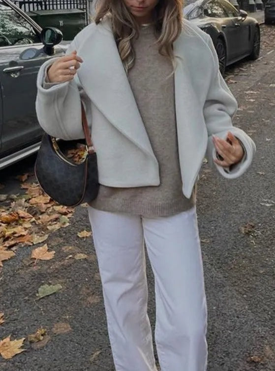 Emma Luxe Wol Korte Jas