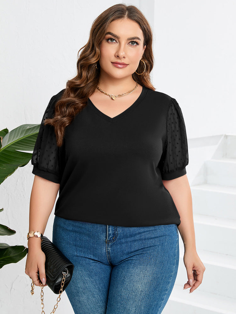 Janne – Elegante Comfortabele V-Hals Top met Buikbedekking